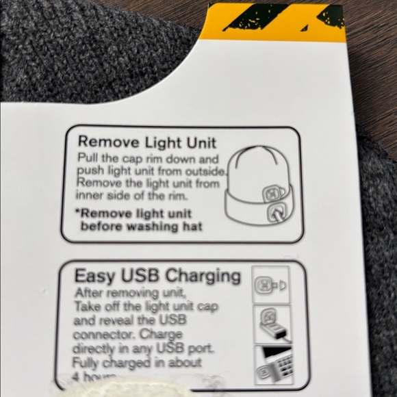 Cooper Fit WorkGear,odor protect,LED beanie,3 settings,reflective,8 hours light - Picture 4 of 5